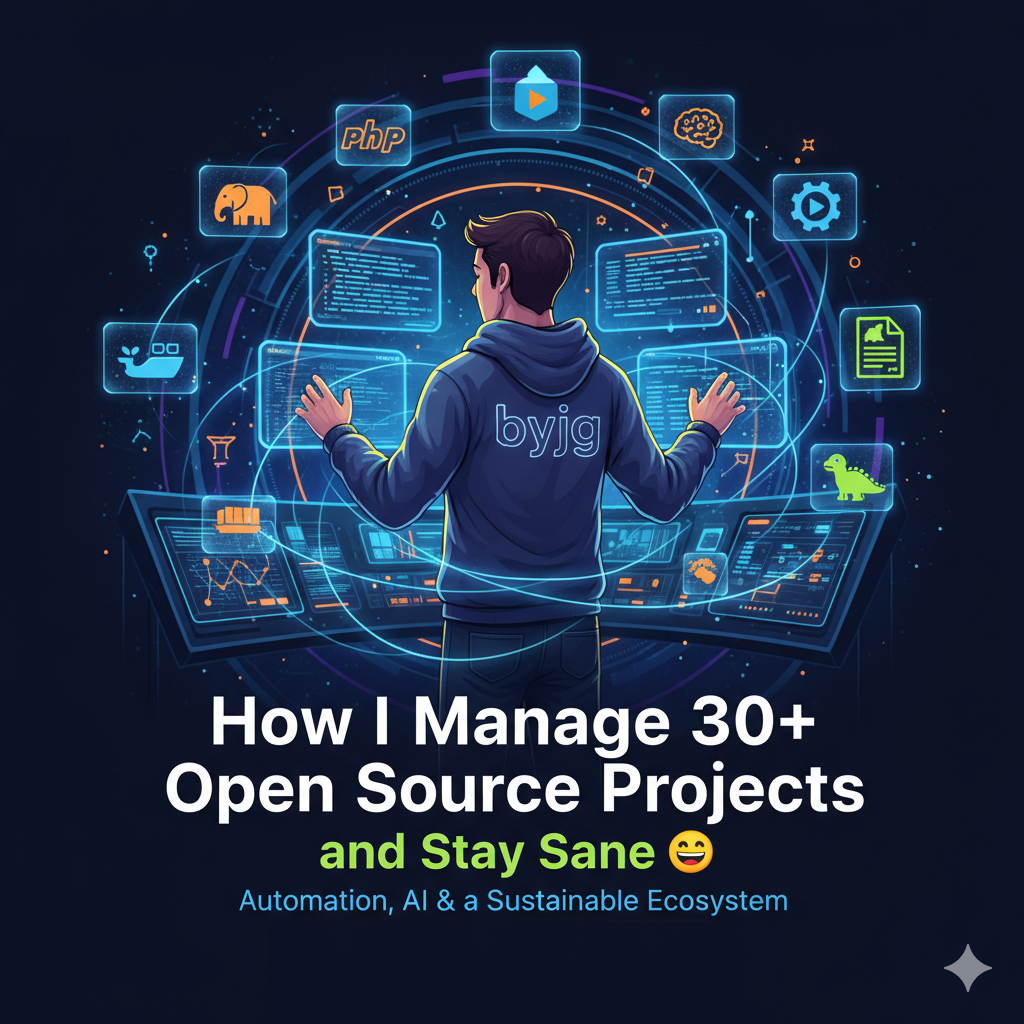 How I Manage 30+ Open Source Projects